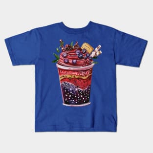 berry smoothie hand drawn Kids T-Shirt